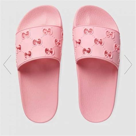 pink and purple gucci slides|gucci flip flops for women.